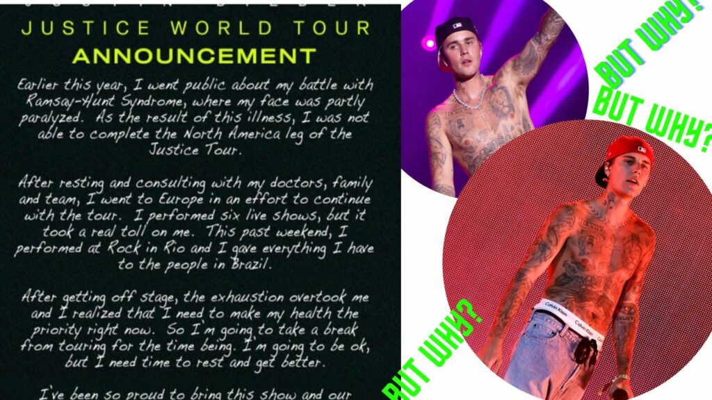 Justin Did Bieber Cancels His Remaining Justice World Tour Because Of Ramsay-Hunt Syndrome